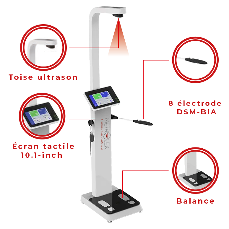 Balance Analyseur de Corps Professionnelle MX-F500